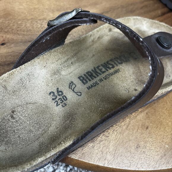 Birkenstock Gizeh Regular Fit Birko Flor Thong Flip Flop Size 36 / L5 Sandals - Picture 10 of 10